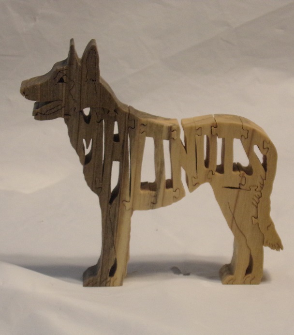 Wood Malinois (Belgian) Puzzle For Sale