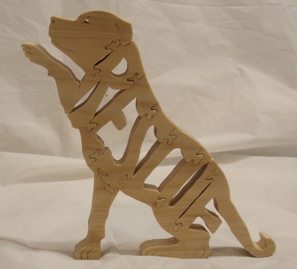 Wood Rescue Dog Puzzle For Sale