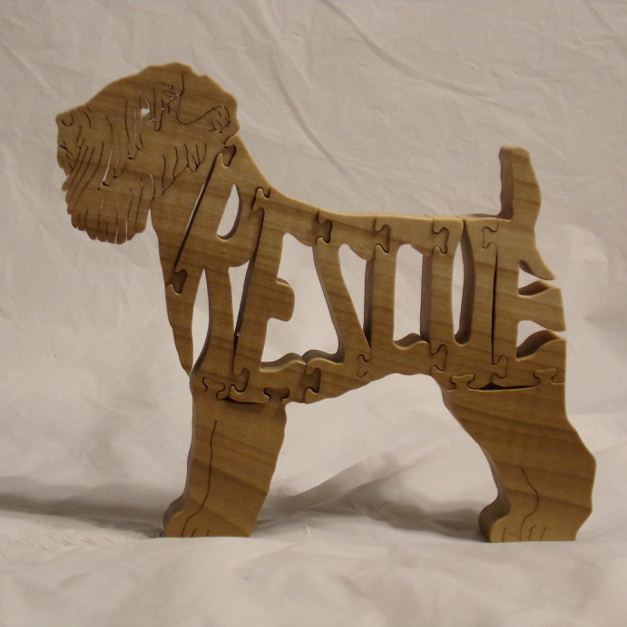 Rescue Wheaten Wood Puzzle and gifts For Sale