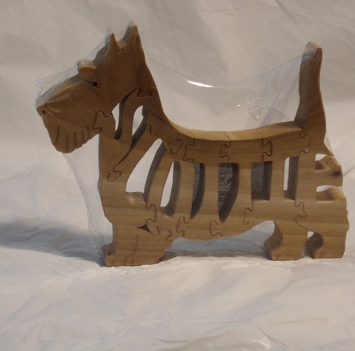 Wood Scottish Terrier Puzzles For Sale