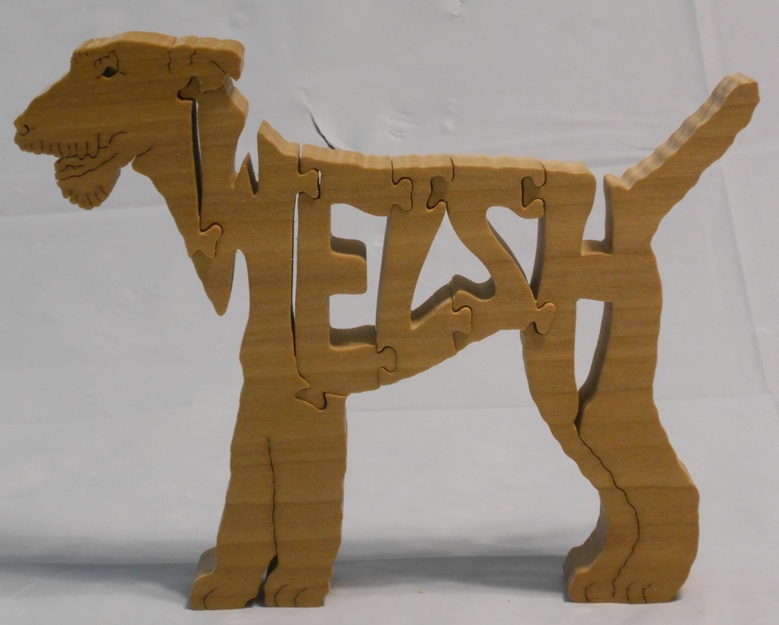 Wood Welsh Terrier Puzzles For Sale