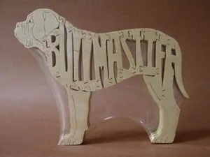 Wood Bull Mastiff Puzzle For Sale