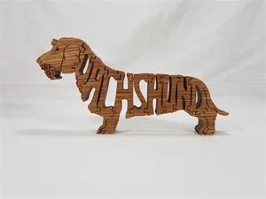 Wood Dachshund (Wire Haired) Puzzle For Sale