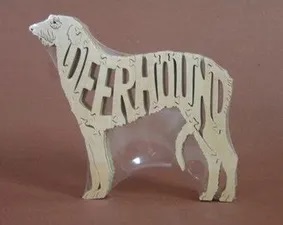Wood Deerhound Puzzle For Sale