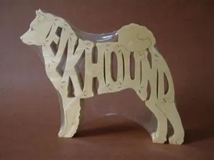 Wood Elkhound Puzzle For Sale