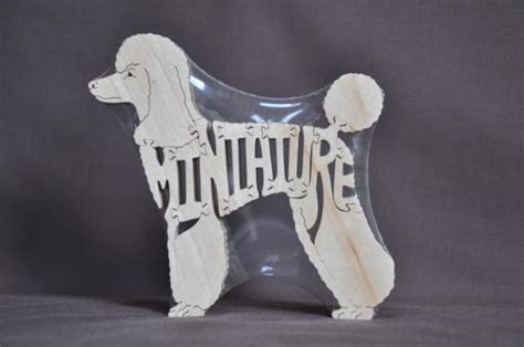 Wood Miniature Poodle Puzzle For Sale
