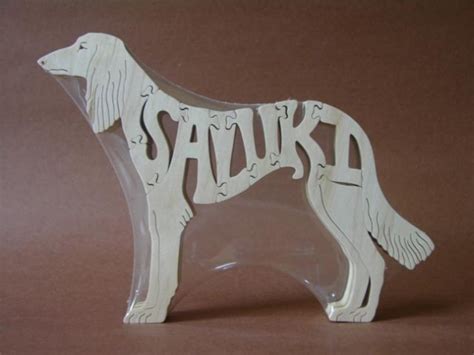 Wood Saluki Puzzles For Sale
