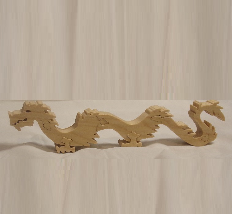 Wood Dragon Puzzle For Sale