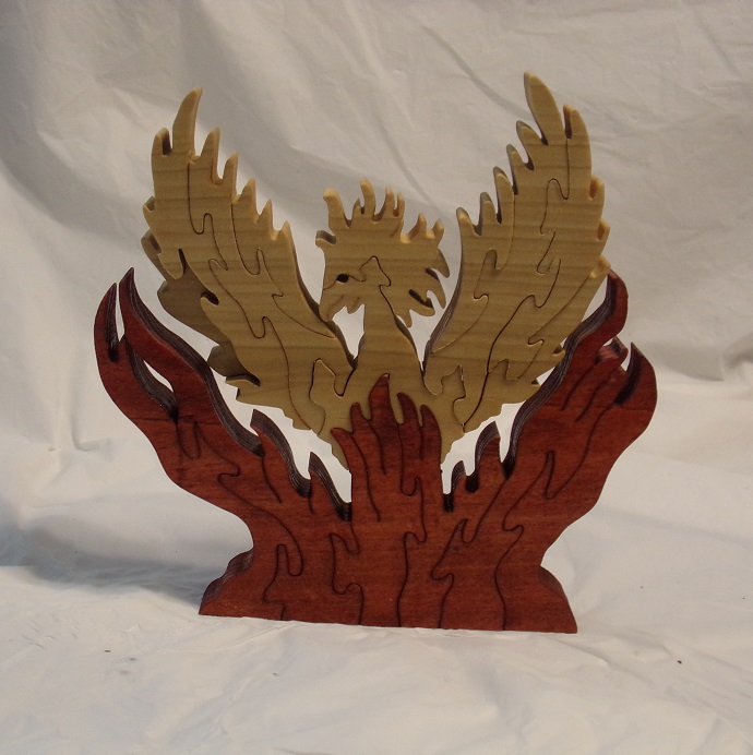 Wood Phoenix Puzzle For Sale