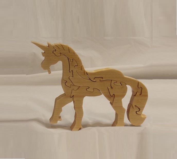 Wood Unicorns Puzzle For Sale