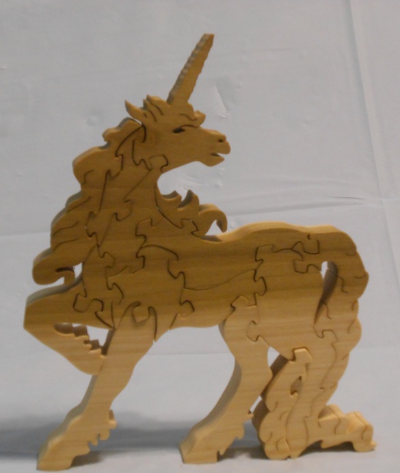Wood Unicorns Puzzle For Sale