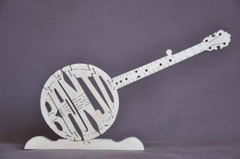 Wood Banjo Puzzles For Sale