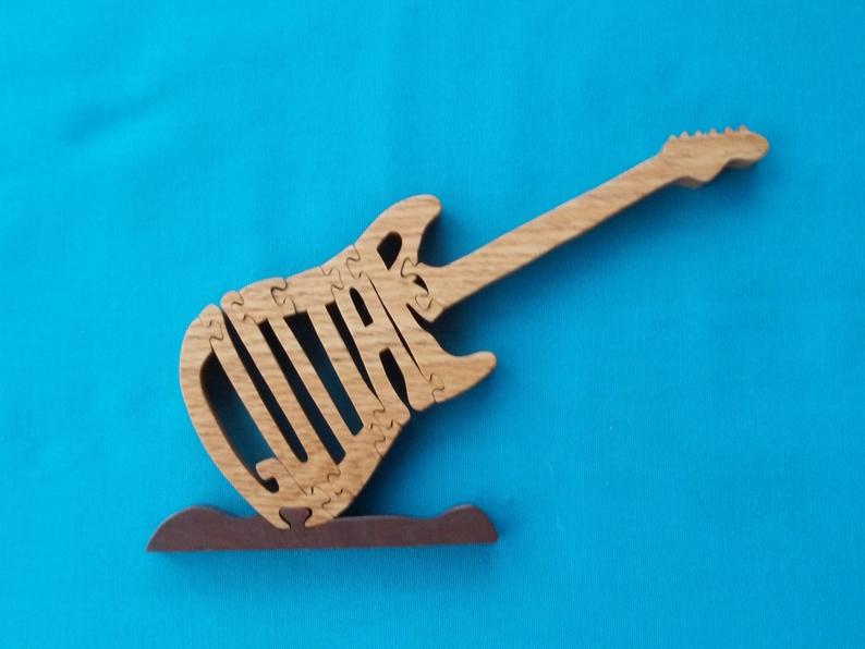 Wood Electric Guitar Puzzles For Sale