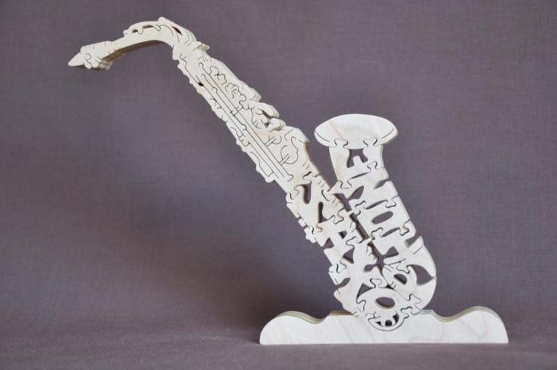 Wood Saxophone Puzzles For Sale