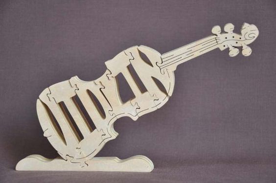 Wood Violin Puzzles For Sale