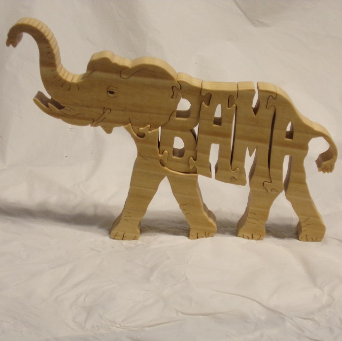 Wood Bama Elephant Puzzles For Sale