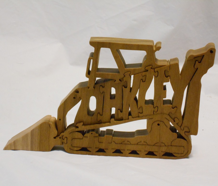 Wood Skidsteer Construction Puzzle For Sale