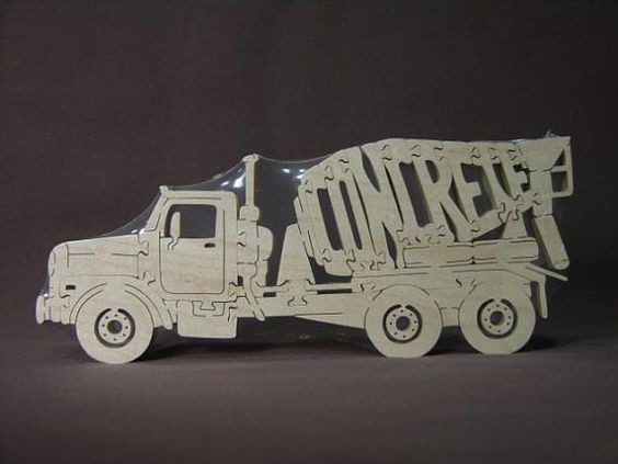 Concrete Truck Wood Puzzles For Sale