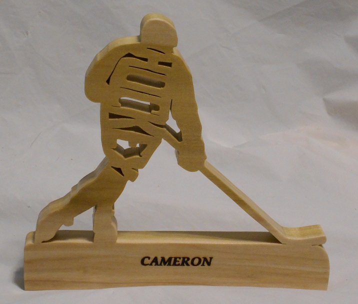Custom Name Wood Baseball Statuettes and gifts For Sale