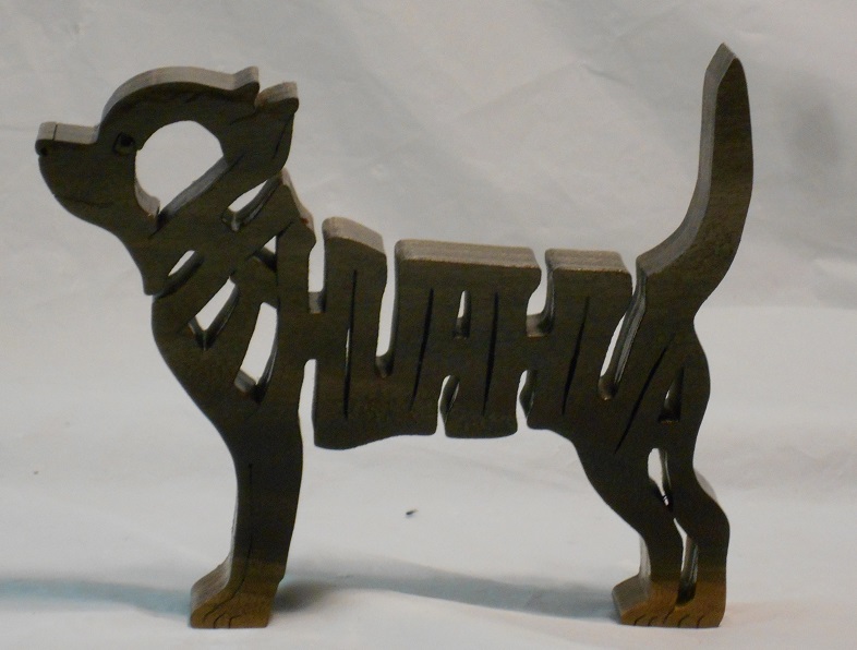 Special Order Wood Chihuahua Statuettes and gifts For Sale