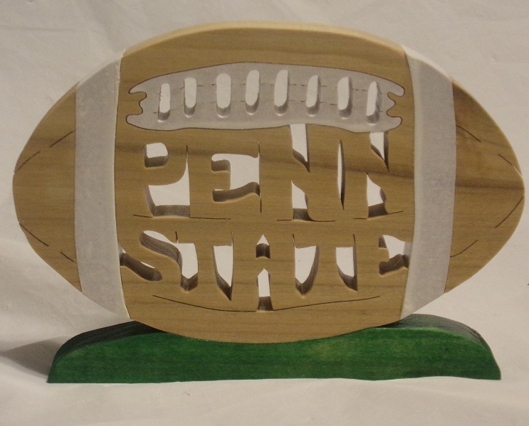 Wood College Football Statuette and gifts For Sale
