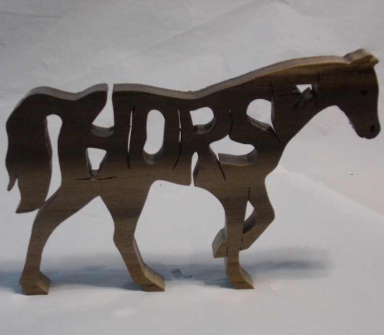 Wood Horse Statuette and gifts For Sale
