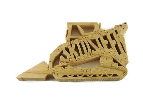 Skidsteer Construction Vehicle Wood Puzzles For Sale