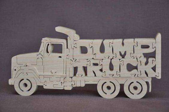 Dump truck Wood Puzzles For Sale