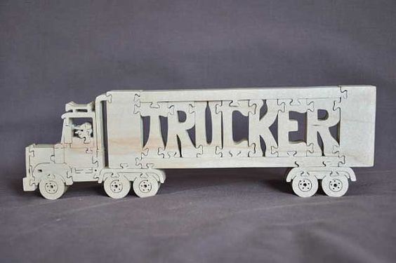 Trucker Wood Puzzles For Sale