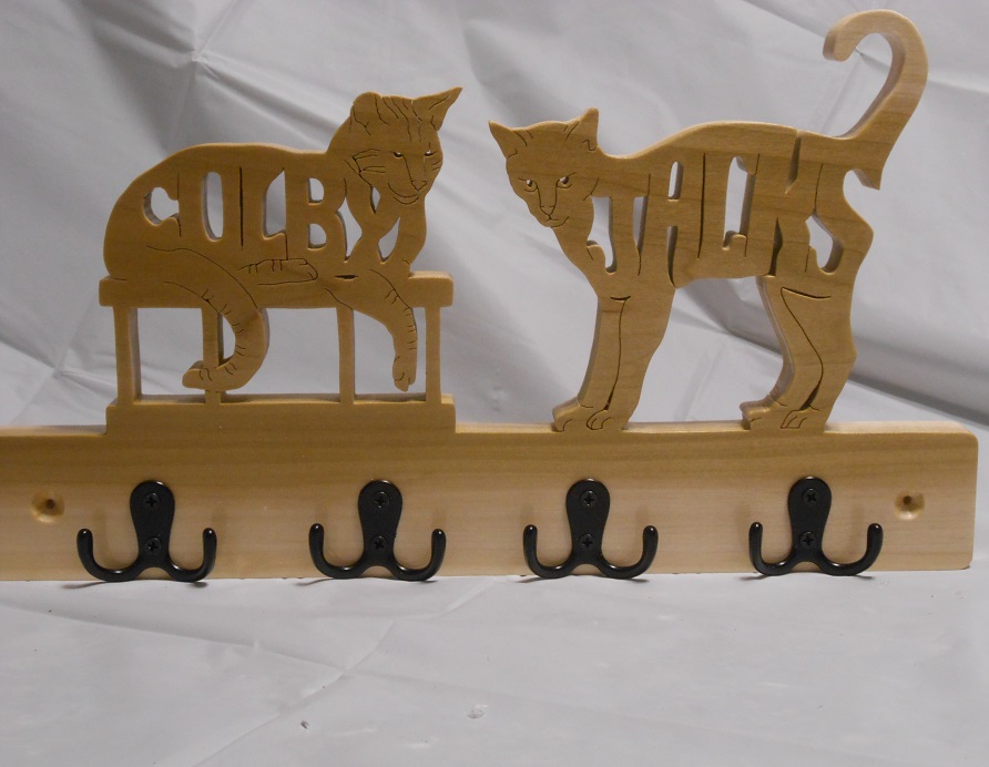 Rescue Cat Wood Wall Hangers For Sale