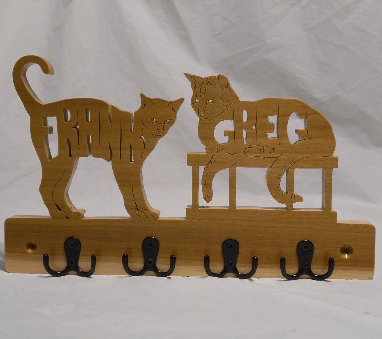 Rescue Cat Wood Wall Hangers For Sale