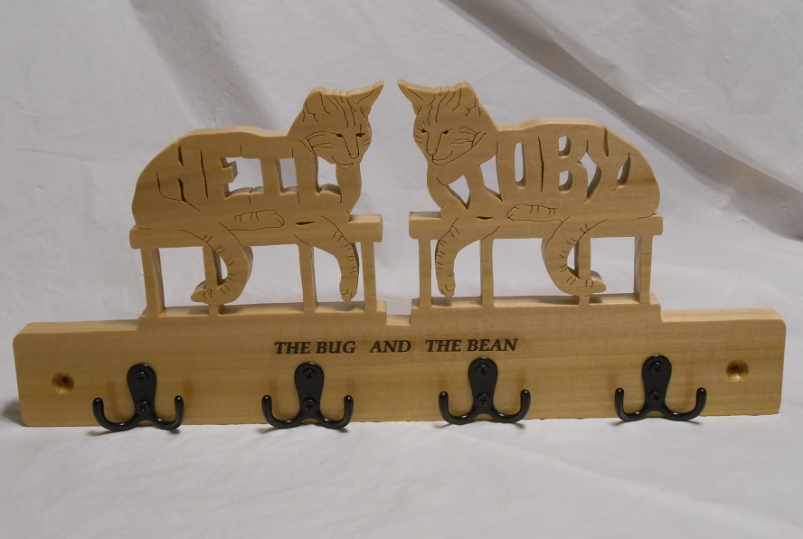 Cat Wood Wall Hangers For Sale