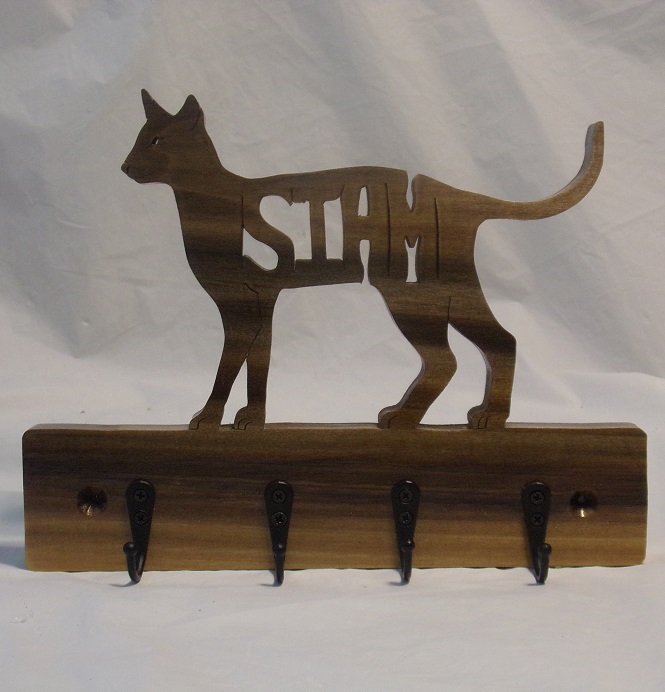 Siamese Cat Wood Wall Hangers For Sale