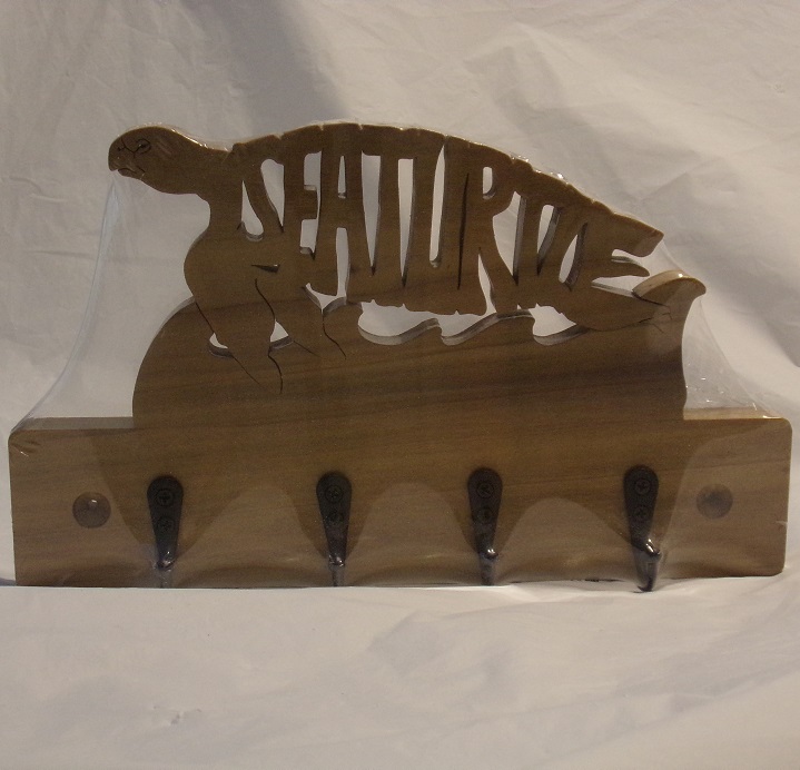 Sea Turtle Natural Wood Wall Hangers For Sale