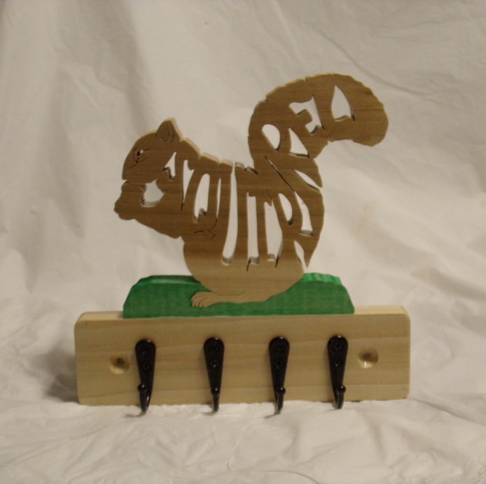 Squirrel Wood Wall Hangers For Sale