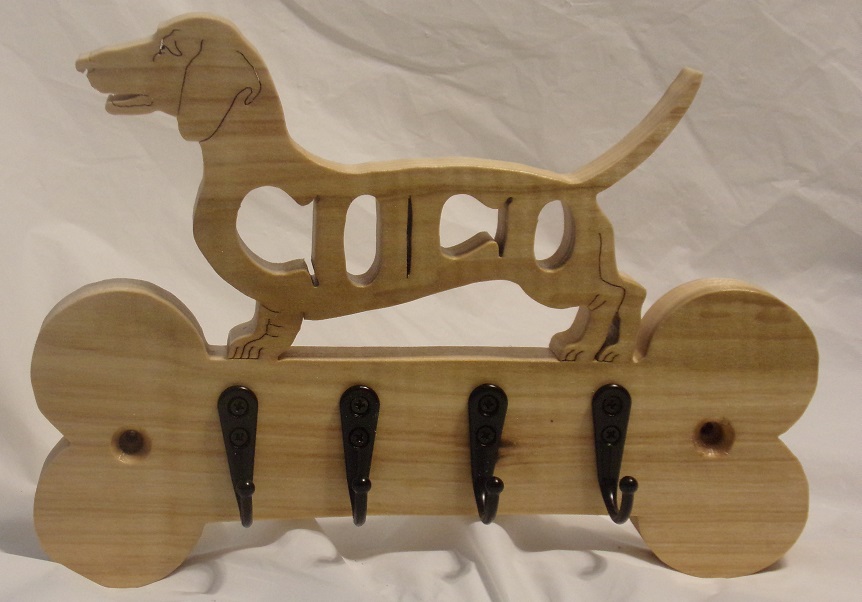Wood Custom Dog Leash Hangers