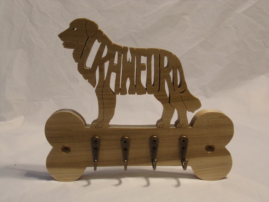 Custom Name Pyrenees (Great) Wood Wall Hangers For Sale