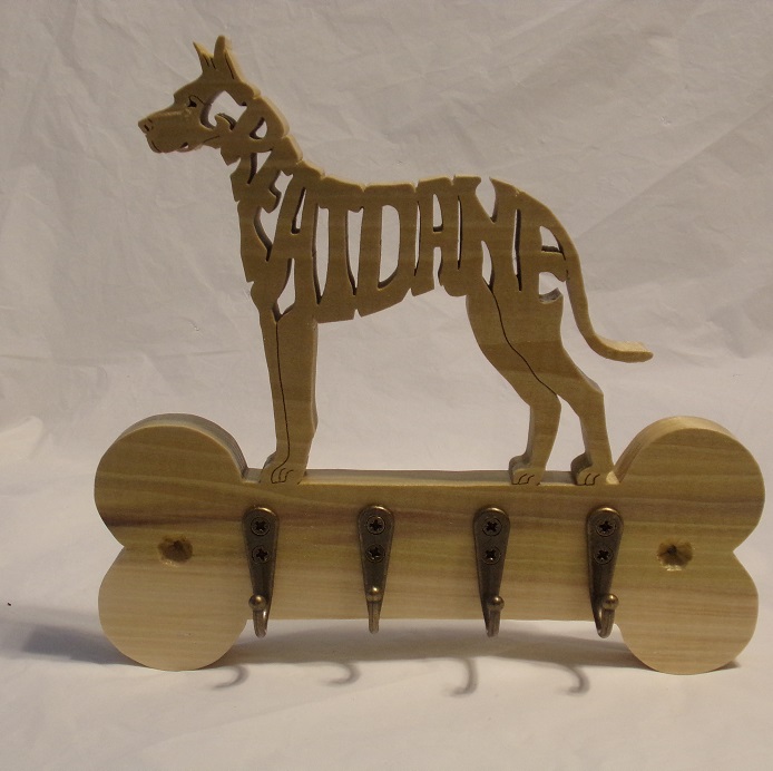 Goldie Great Dane Wood Wall Hangers For Sale