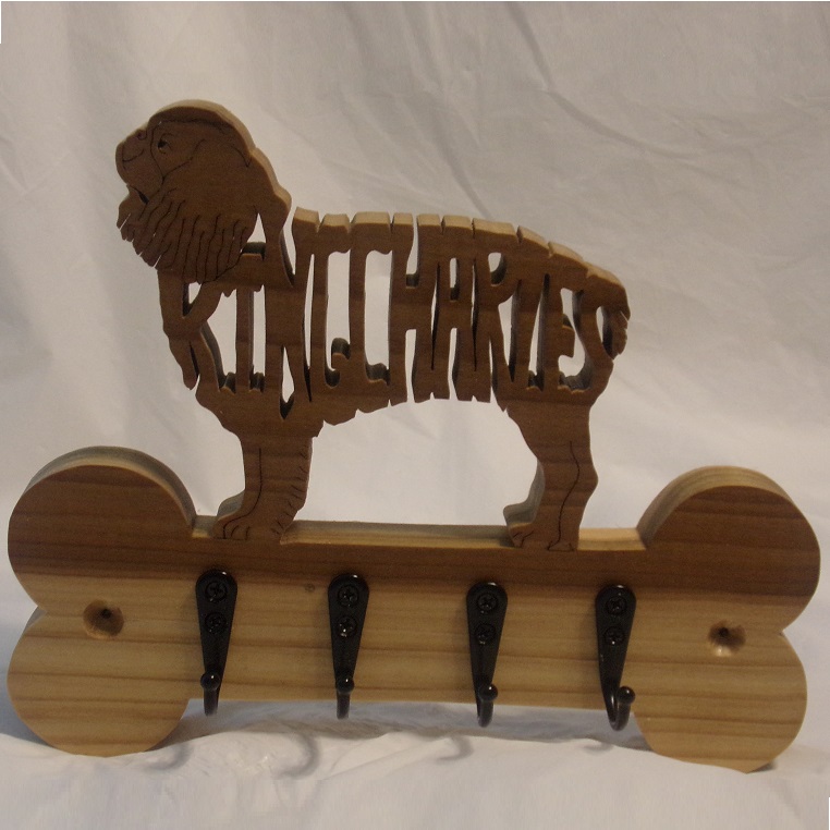 King Charles (Cavalier King Charles Spaniel) Wood Wall Hangers For Sale