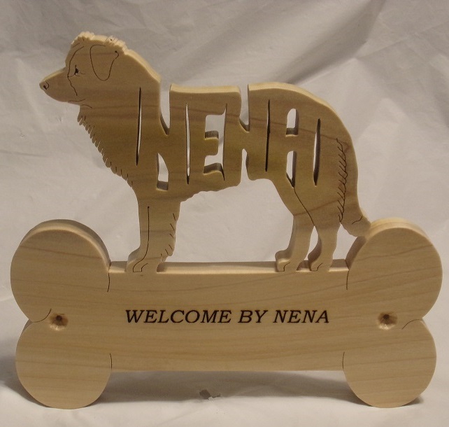 Wood Collie Memorial Plaques For Sale