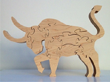 Wood Taurus Zodiac Puzzles For Sale
